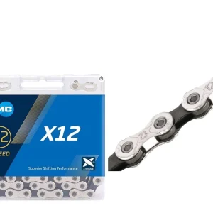 Cadenilla KMC X12 Silver/Black 12 Vel
