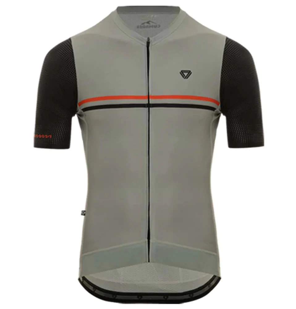 Jersey Ciclismo M/C Hombre GW Gris Cereza - Imagen 4