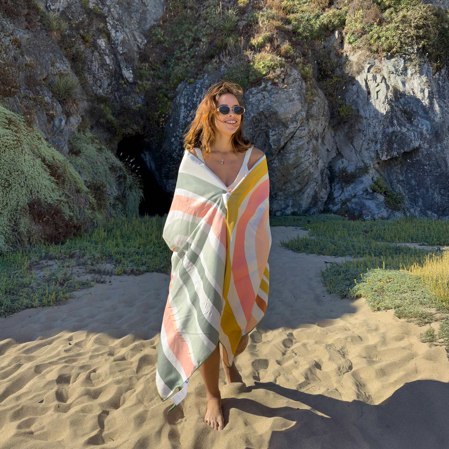 Toalla Microfibra grande Pink Lines Discovery (90 x 200) - Imagen 5