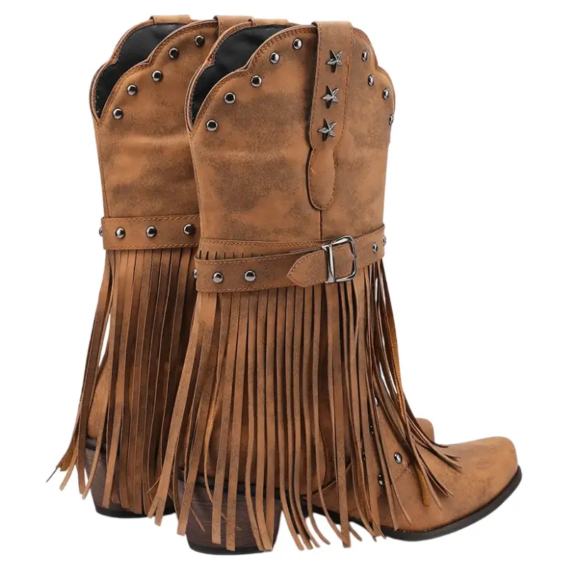 Botas Cowboy Mujer con Flecos - Imagen 3