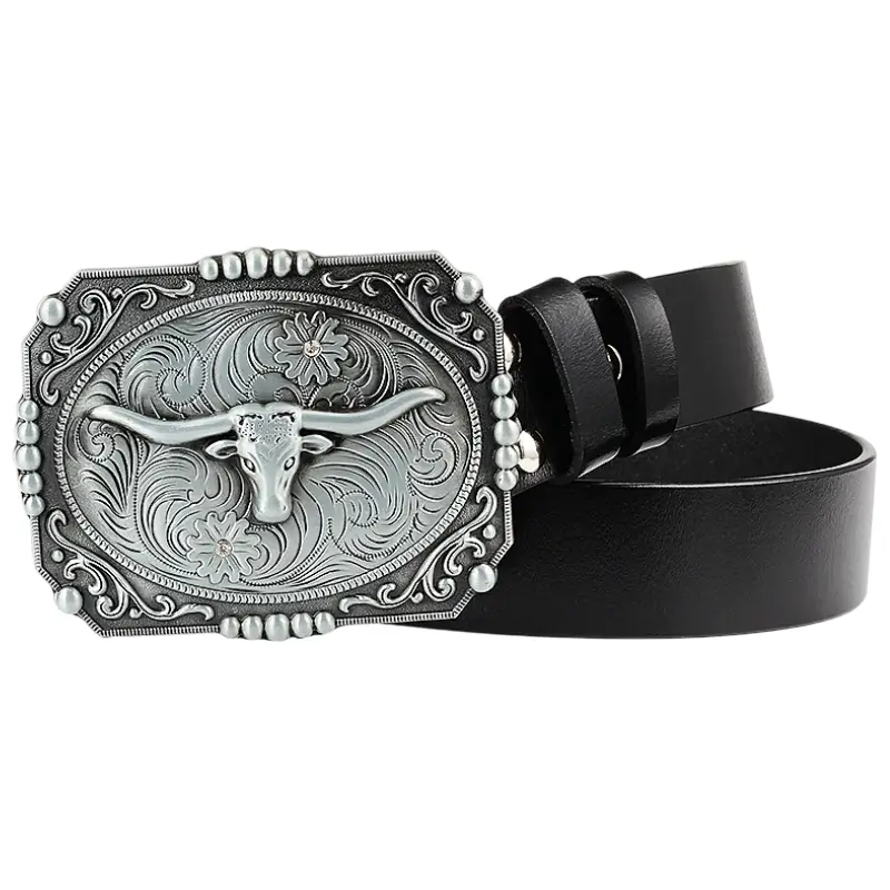 Cinturón Ranchero con Hebilla Grande - Imagen 2