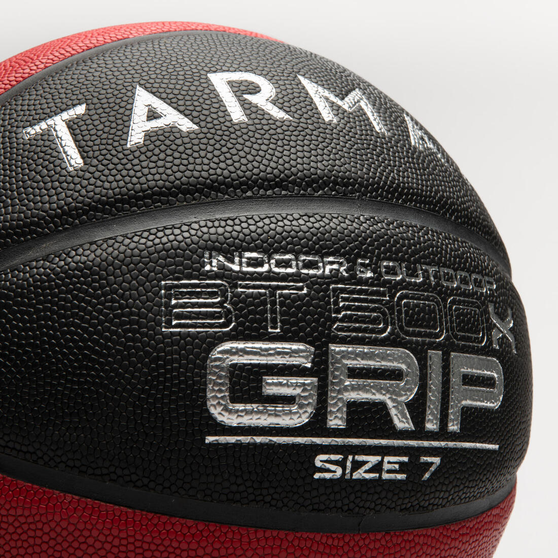 Balón Basquetbol Tarmak BT500 Grip Talla 7 Negro Rojo - Imagen 7