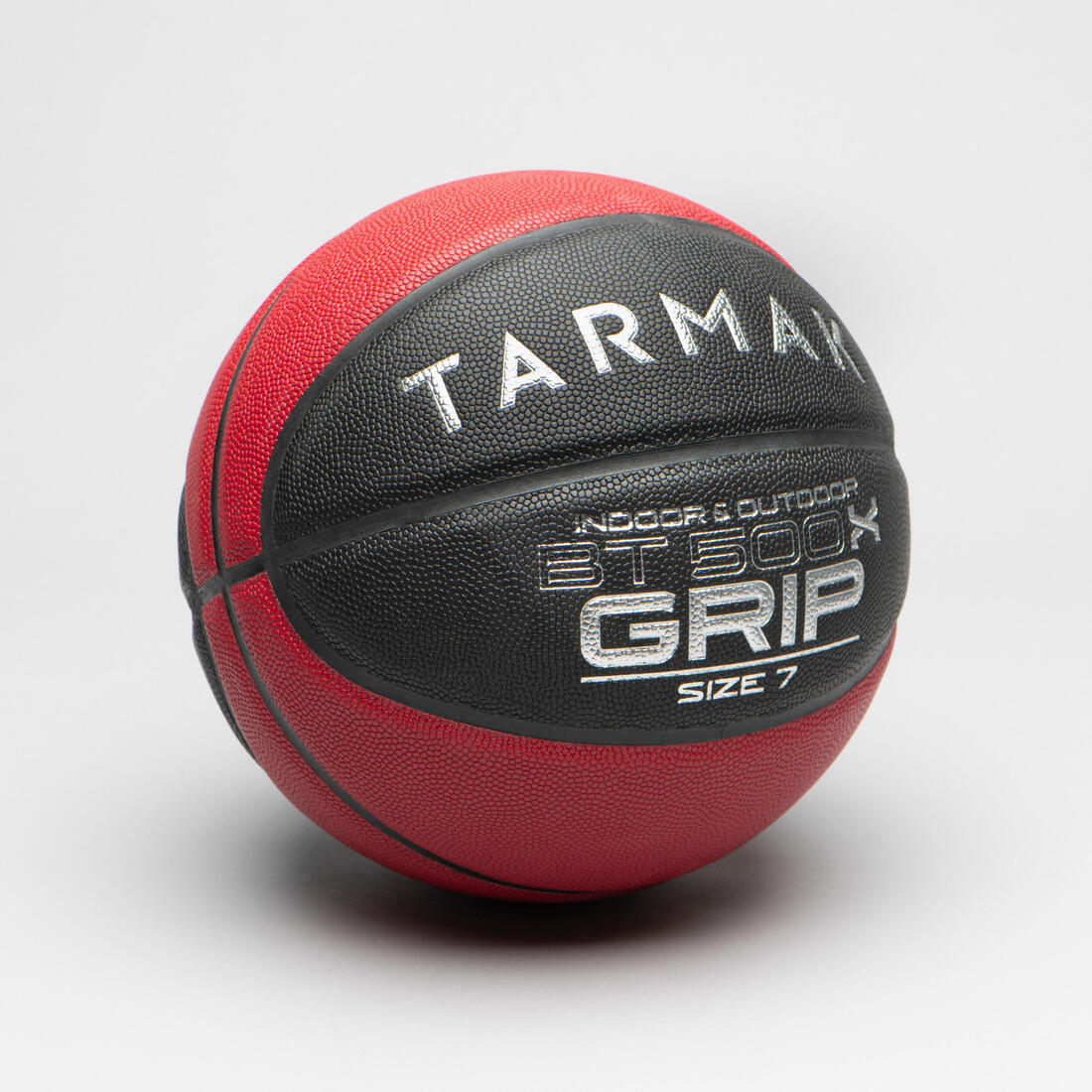 Balón Basquetbol Tarmak BT500 Grip Talla 7 Negro Rojo - Imagen 5