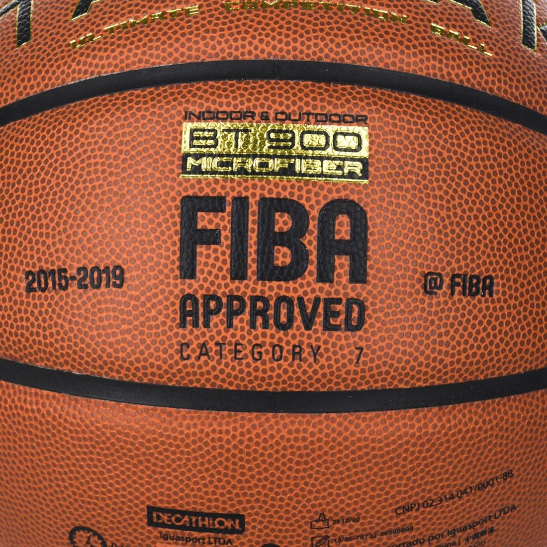 Balón de básquetbol BT900 talla 7. Aprobado por la FIBA para niños y adultos - Imagen 5