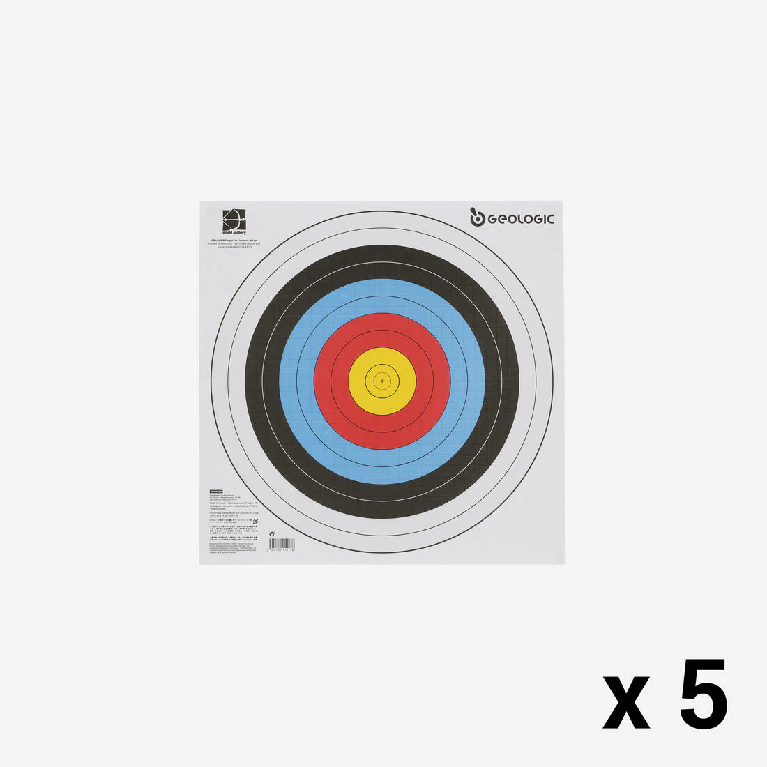 5 BLANCOS TIRO CON ARCO 40X40 - Imagen 2